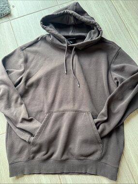 H&M Men's Dark Brown Hooded Sweatshirt